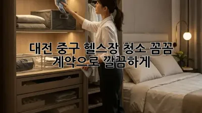 대전 중구 헬스장 청소, 꼼꼼 계약으로 깔끔하게! 💪✨