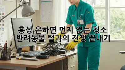 홍성 은하면 먼지 없는 청소: 반려동물 털과의 전쟁 끝내기